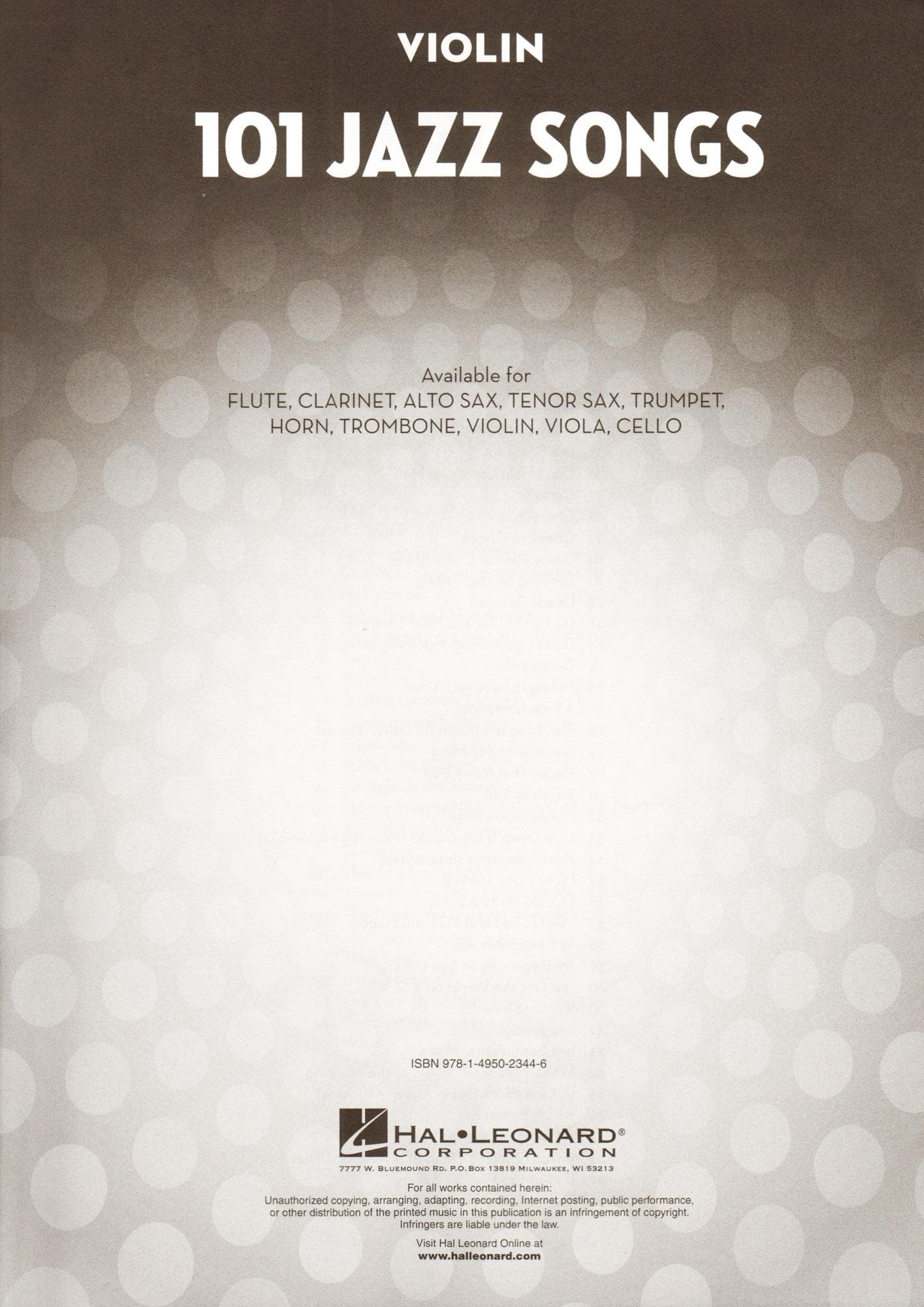 101 Jazz Songs for Violin - Image 2