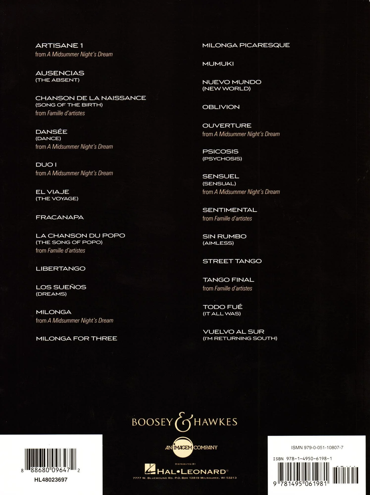 Piazzolla, Astor - 25 Piazzolla Tangos - for Cello and Piano - Boosey & Hawkes - Image 5