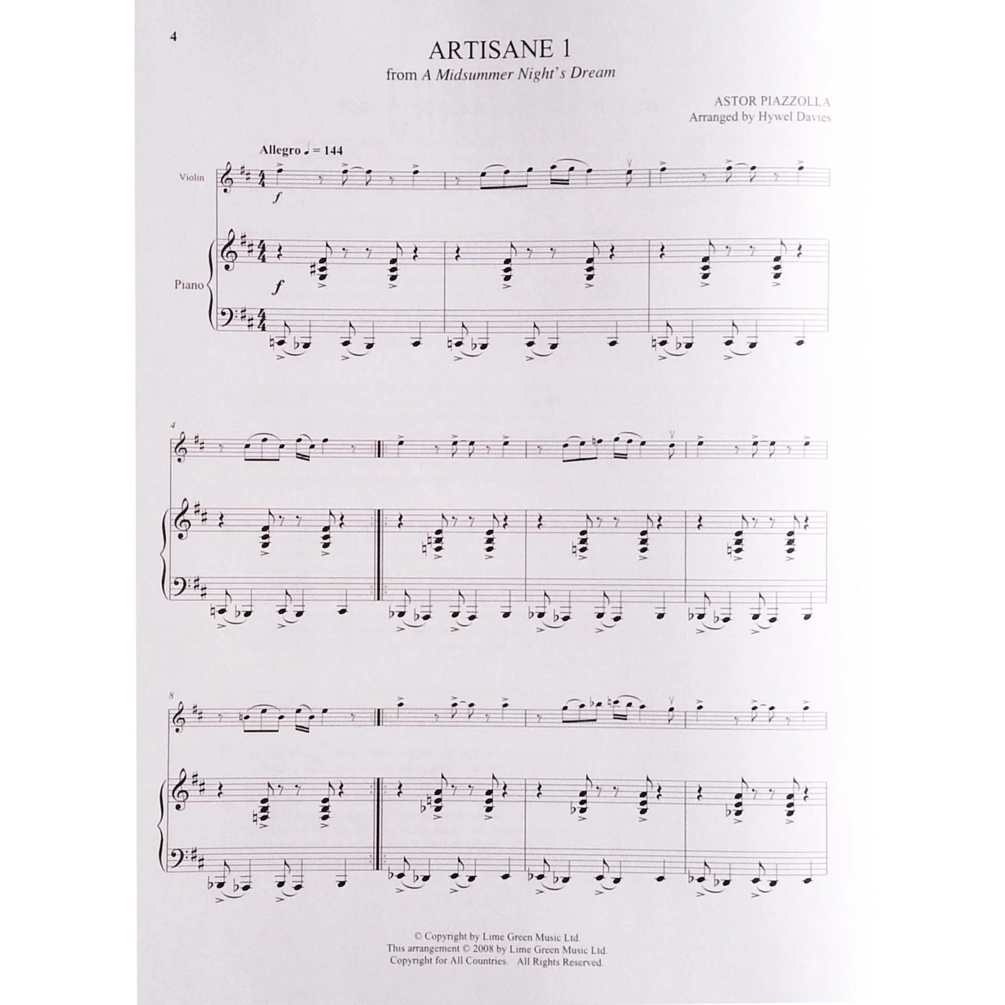 25 Piazzolla Tangos for Violin and Piano - Image 3