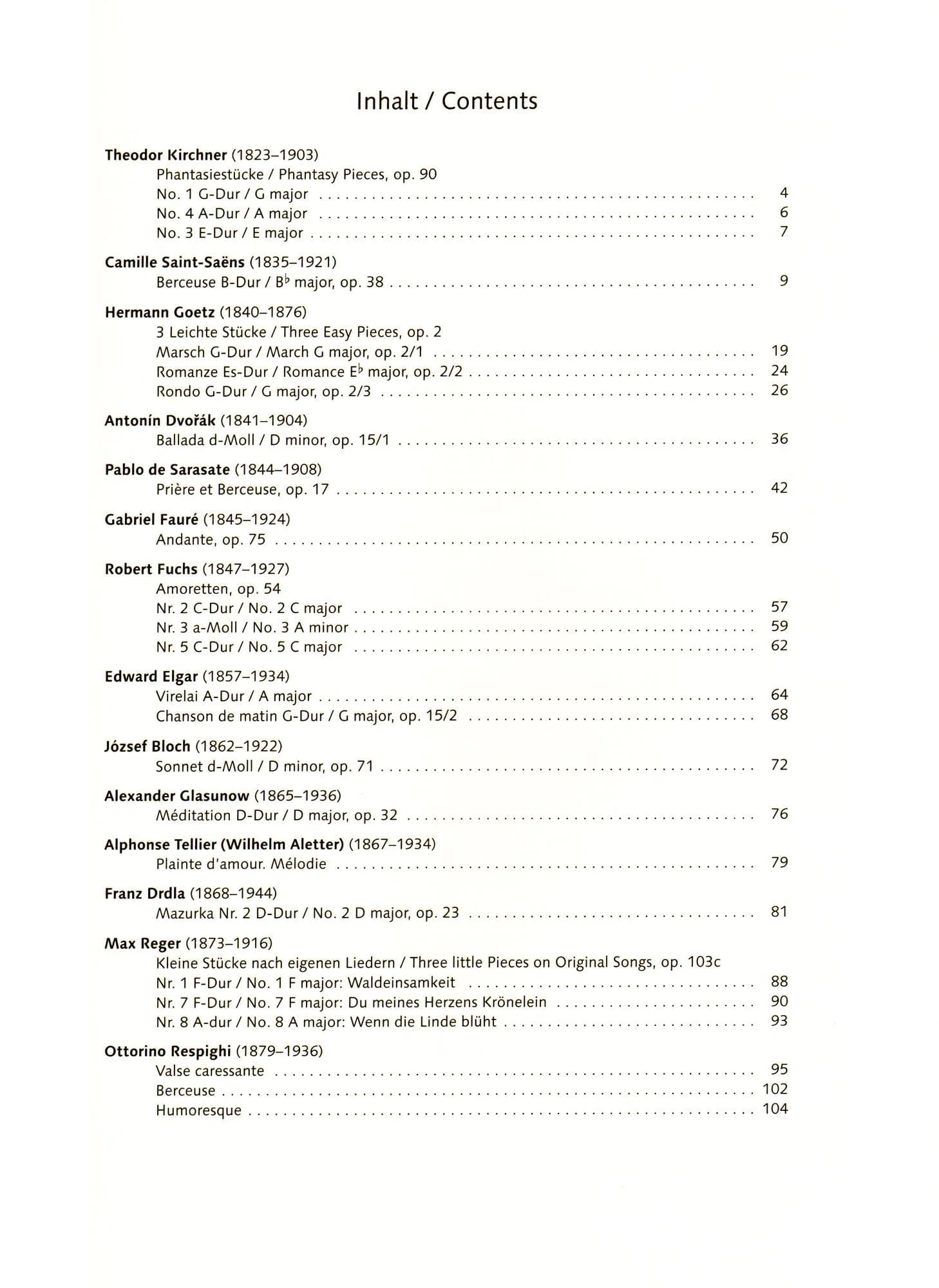 25 Romantic Miniatures - for Violin and Piano - edited by Wolfgang Birtel - Schott - Image 3
