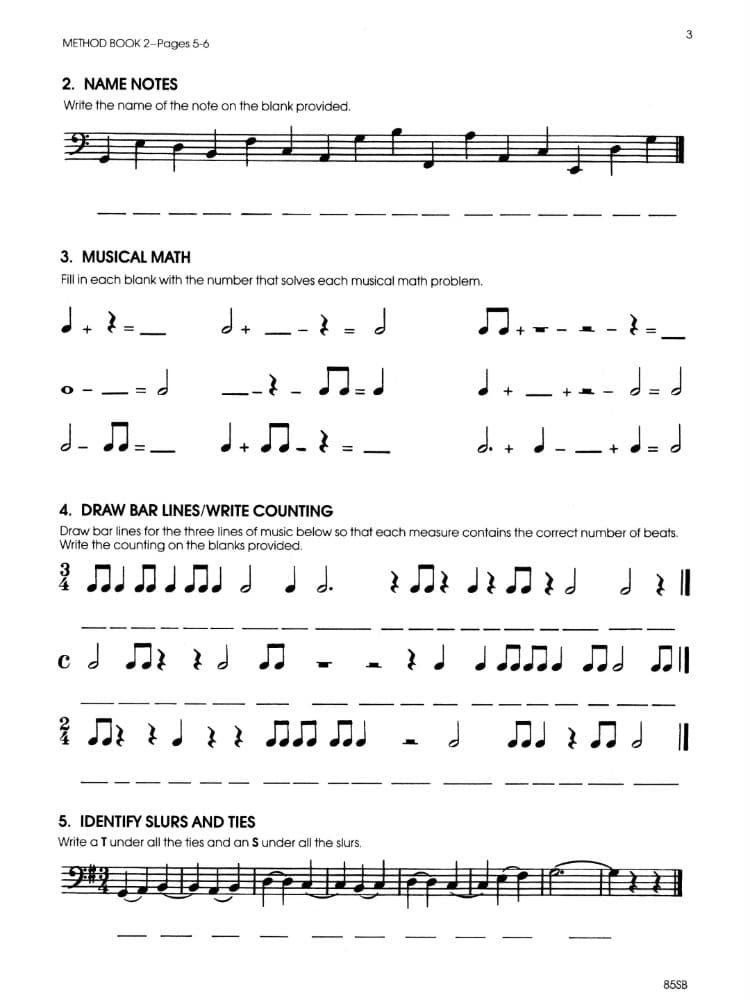 All For Strings Theory Workbook 2, Bass - Image 2