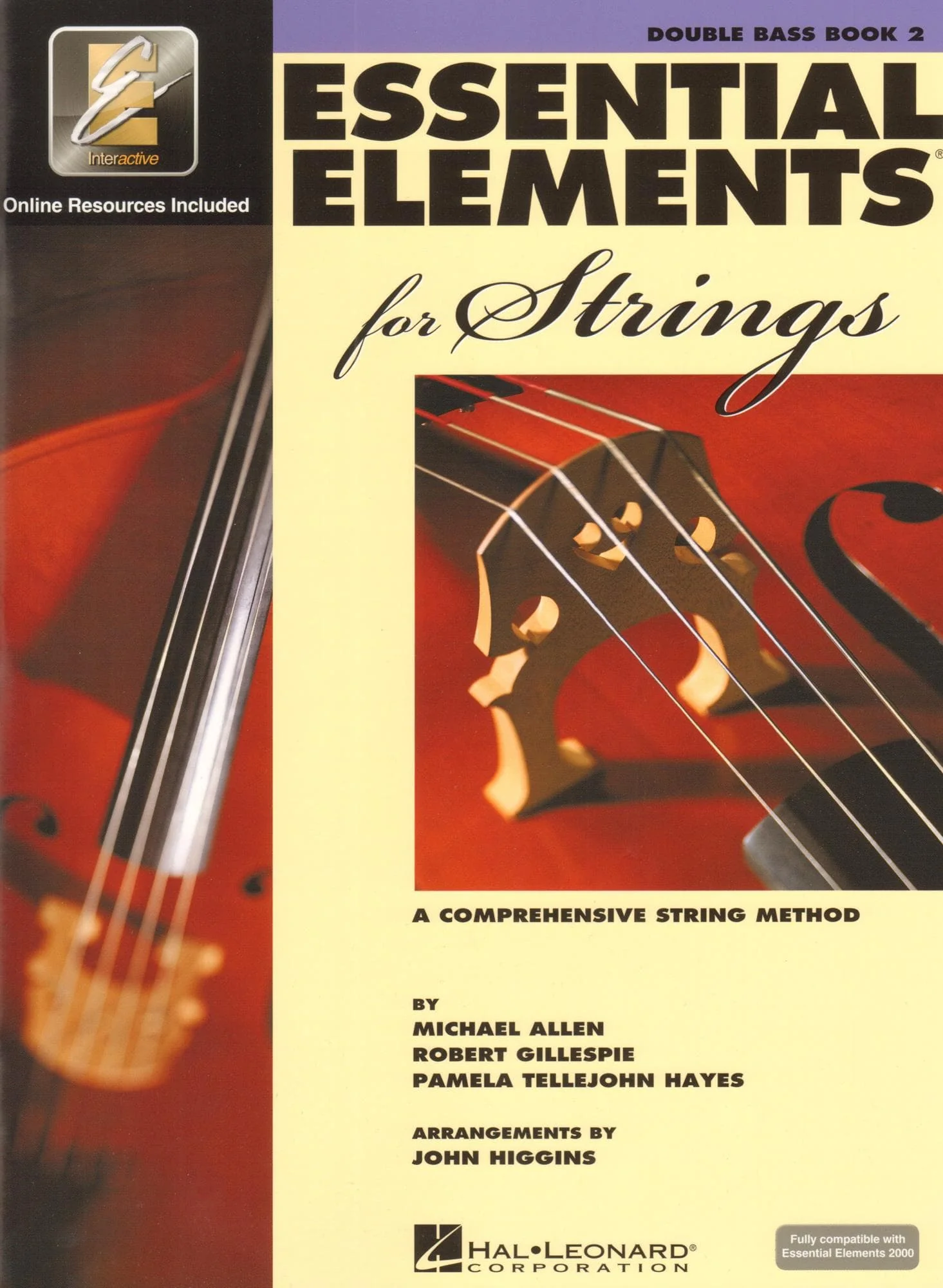 Essential Elements Interactive (formerly 2000) for Strings - Bass Book 2 - by Allen/Gillespie/Hayes - Hal Leonard Publication
