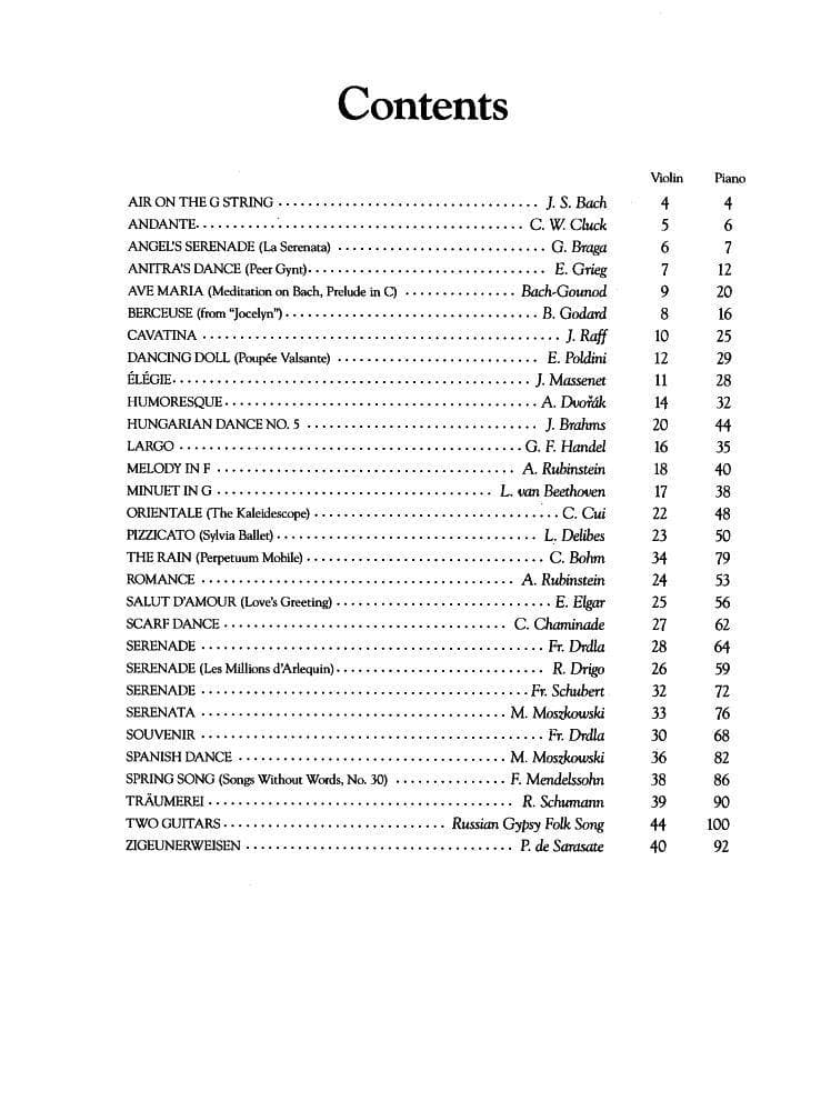 Album of Violin Pieces for Violin and Piano - Amsco Publication - Image 2