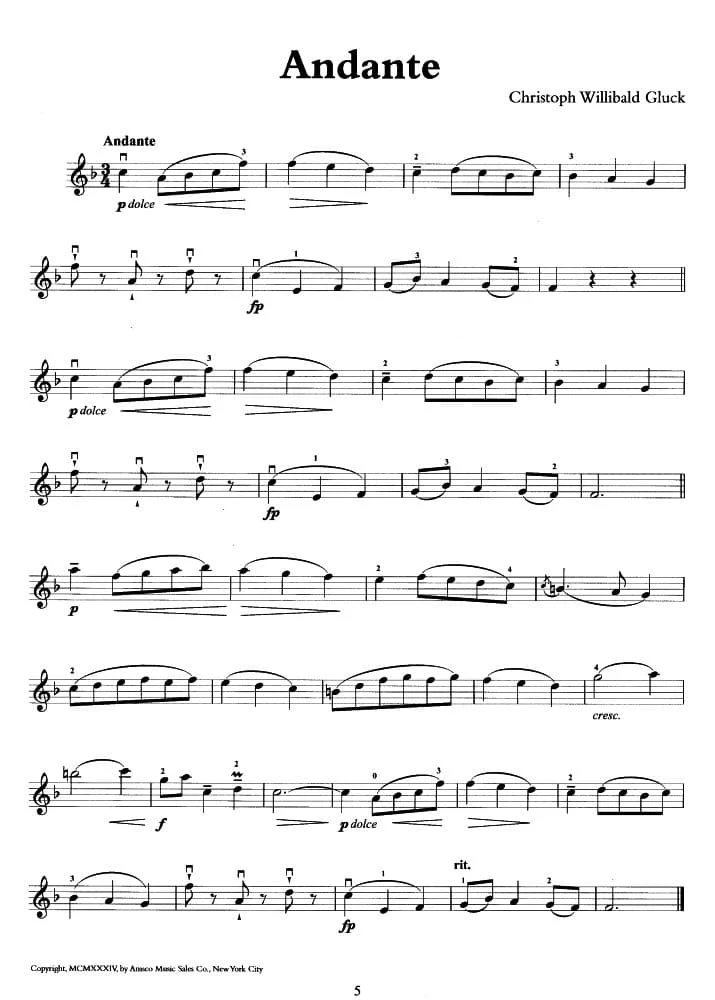 Album of Violin Pieces for Violin and Piano - Amsco Publication - Image 3