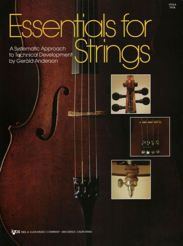 Essentials For Strings - A Systematic Approach to Technical Development for Viola by Gerald Anderson