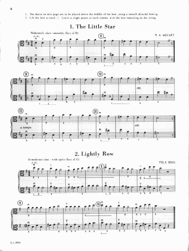 Applebaum, Samuel - Beautiful Music For Two Violas, Volume 1 - Belwin-Mills Publication - Image 3