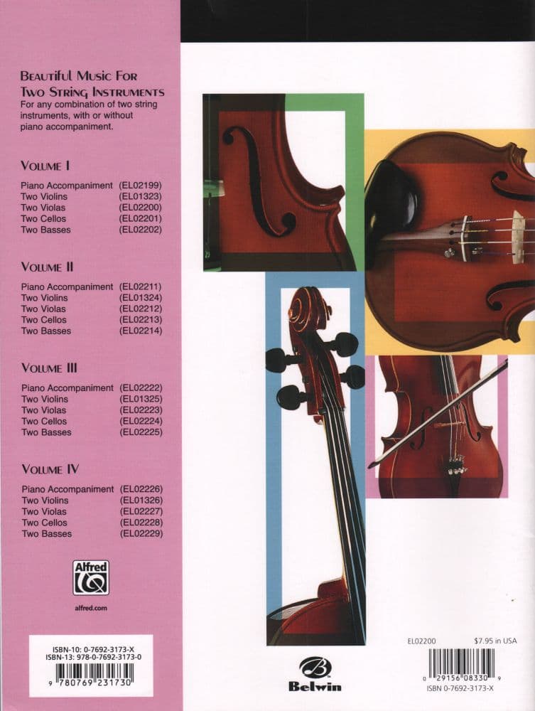 Applebaum, Samuel - Beautiful Music For Two Violas, Volume 1 - Belwin-Mills Publication - Image 4