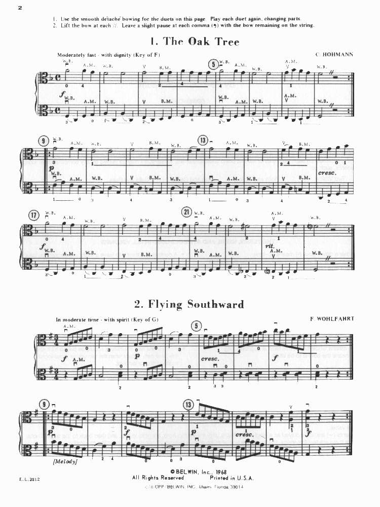 Applebaum, Samuel - Beautiful Music For Two Violas, Volume 2 - Belwin-Mills Publication - Image 2