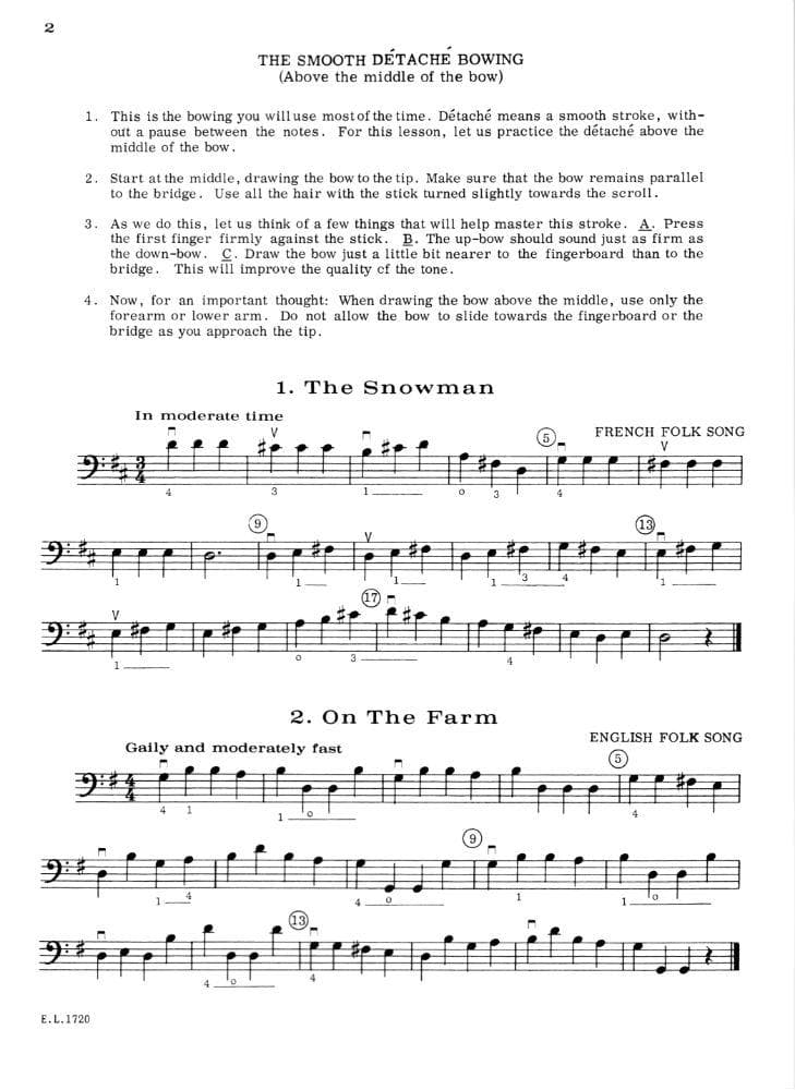 Applebaum, Samuel - Building Technique With Beautiful Music - Book 1 for Cello - Belwin/Mills Publication - Image 2