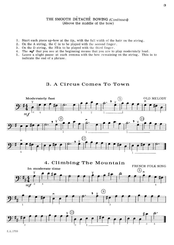 Applebaum, Samuel - Building Technique With Beautiful Music - Book 1 for Cello - Belwin/Mills Publication - Image 3
