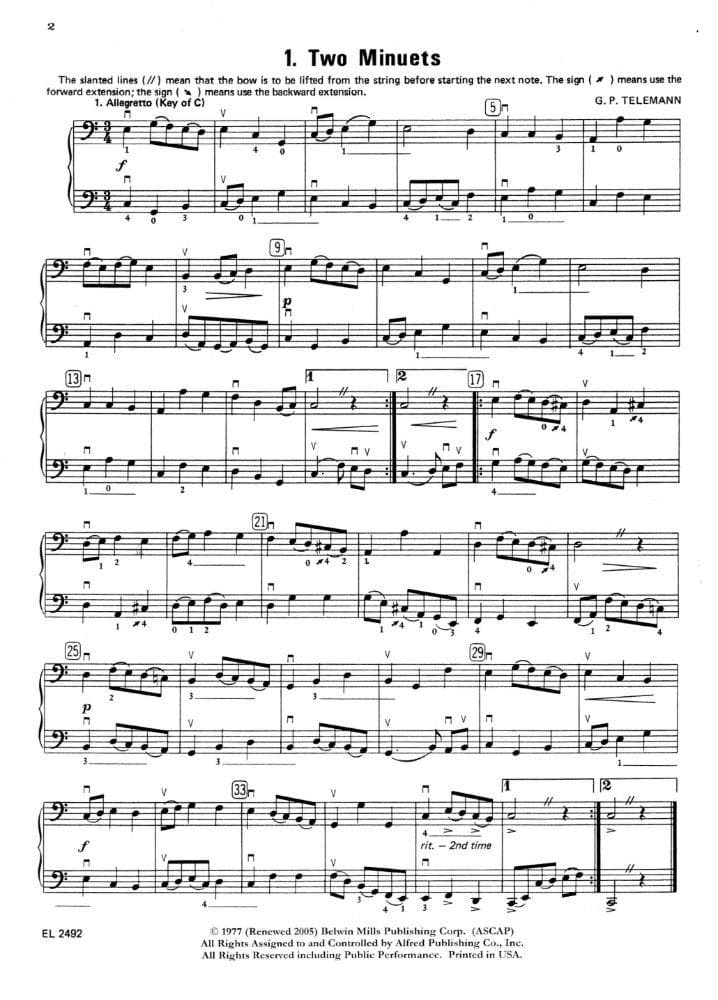 Applebaum, Samuel - Chamber Music For Two String Instruments - Book 3 for Cello - Belwin/Mills Publication - Image 2