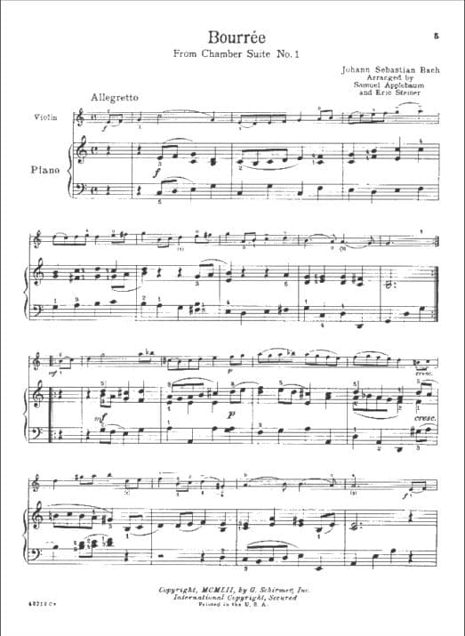 Masterworks for the Young Violinist with Piano Accompaniment - arranged by Samuel Applebaum and Eric Steiner - Schirmer Edition - Image 3