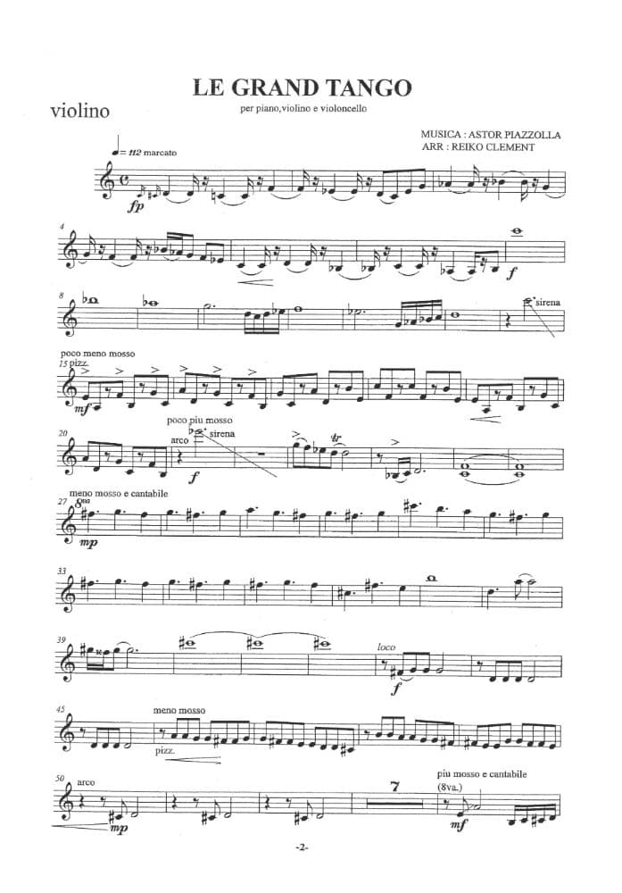 Astor Piazzolla - Le Grand Tango for Piano Trio - Image 2