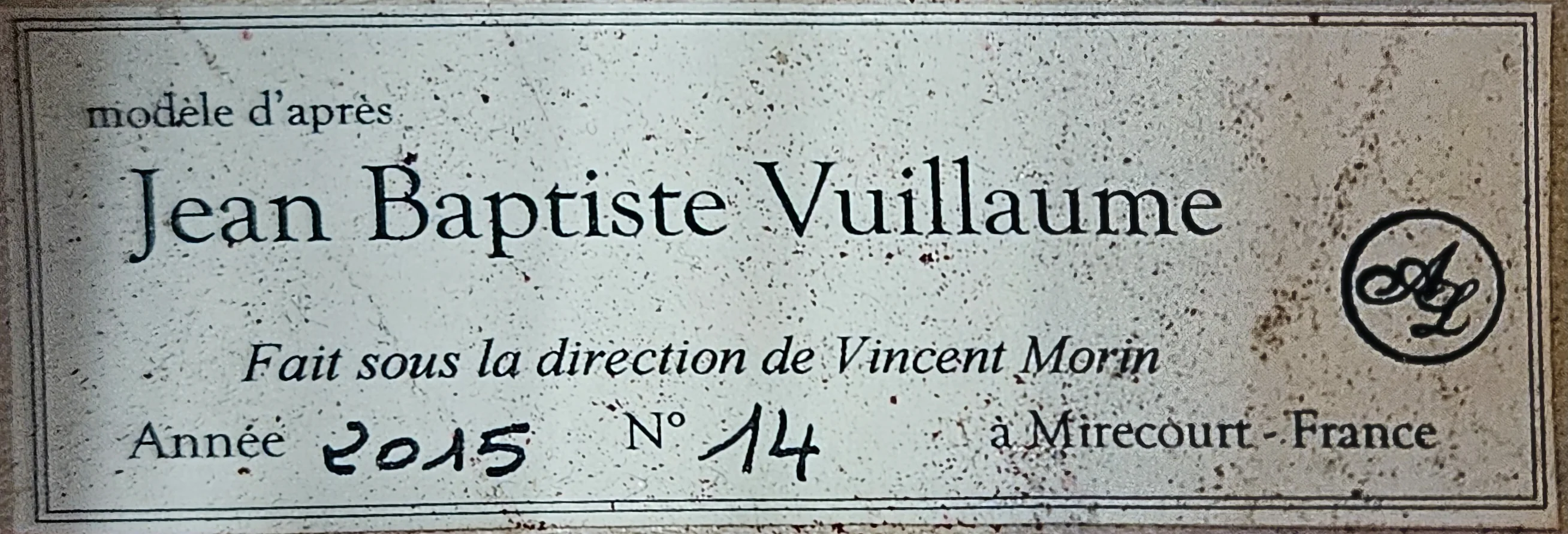 Aubert "J.B. Vuillaume" Cello, Mirecourt, 2015 - Image 12