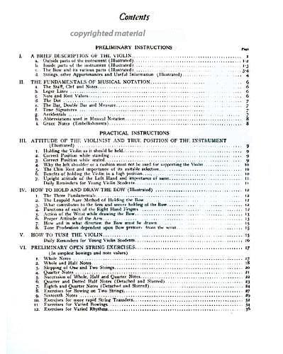Auer, Leopold - Graded Course of Violin Playing - Book 1 for Violin - edited by Saenger - Fischer Edition - Image 3