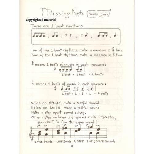 The Missing Note Music Book - Workbook for Strings by Evelyn AvSharian - Image 2