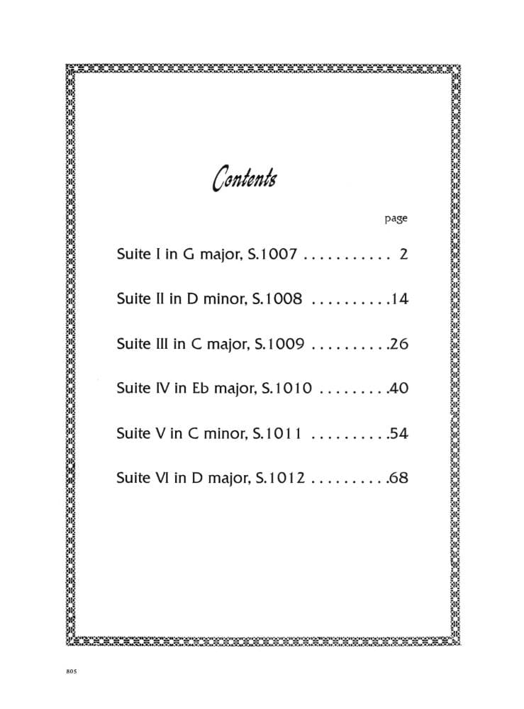 Bach, JS - 6 Suites BWV 1007 1012 for Cello - Arranged by Kurtz - International Edition - Image 2