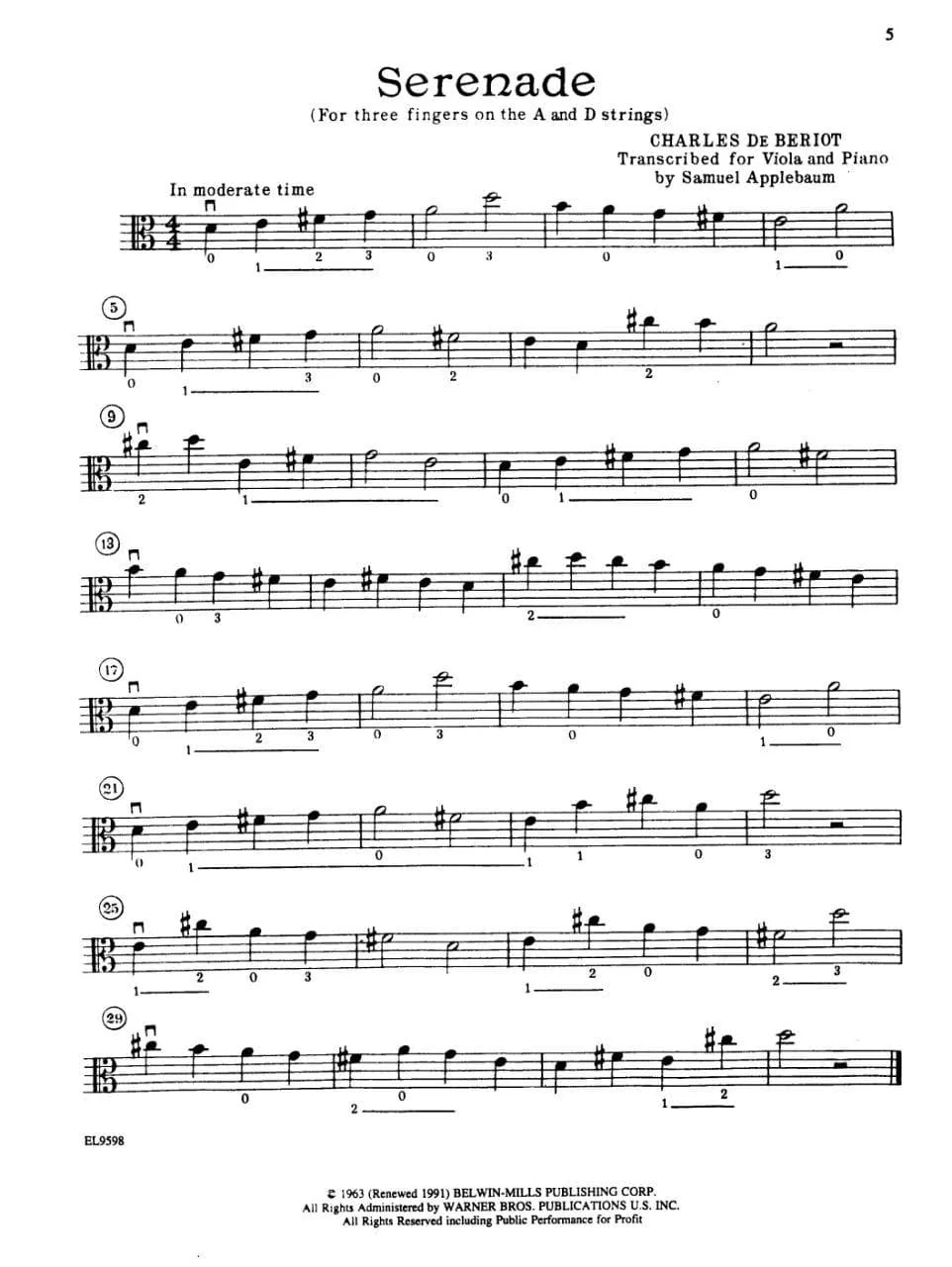 Bach, JS - Brandenburg Concerto No 6 BWV 1051 for Cello - Peters Edition - Image 3