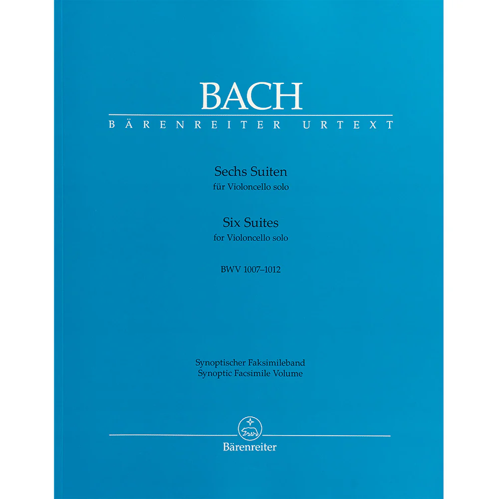 Bach, Johann Sebastian - Six Suites for Violoncello solo BWV 1007-1012 - Synoptic Facsimile Volume