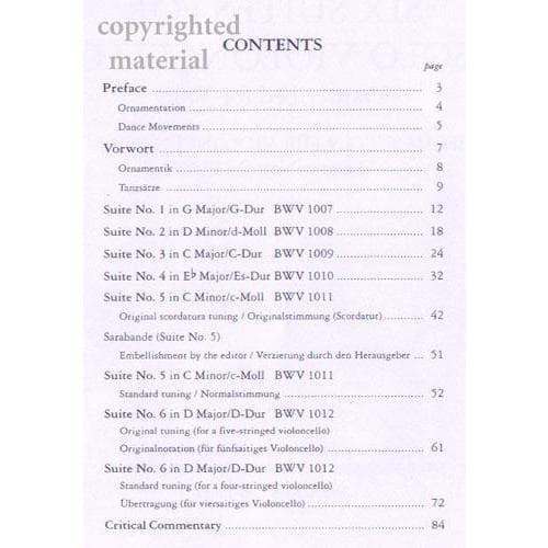 Bach, JS - Six Cello Suites, BWV 1007-1012 - transcribed for Viola - arranged by Simon Rowland-Jones - Edition Peters - Image 2
