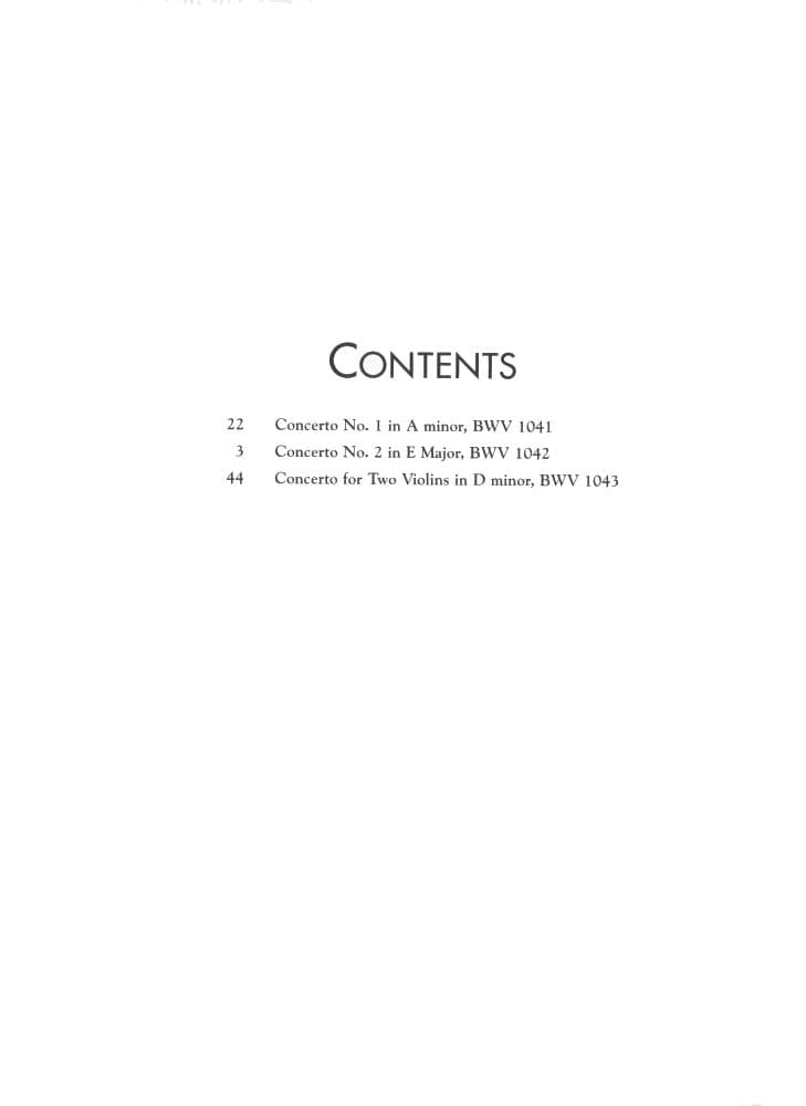 Bach, JS - Violin Concertos - for Violin and Piano - edited by Eduard Hermann - G Schirmer - Image 2