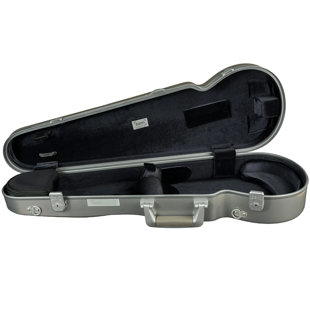 BAM Hightech L'Etoile Contoured Violin Case Gray - Image 3