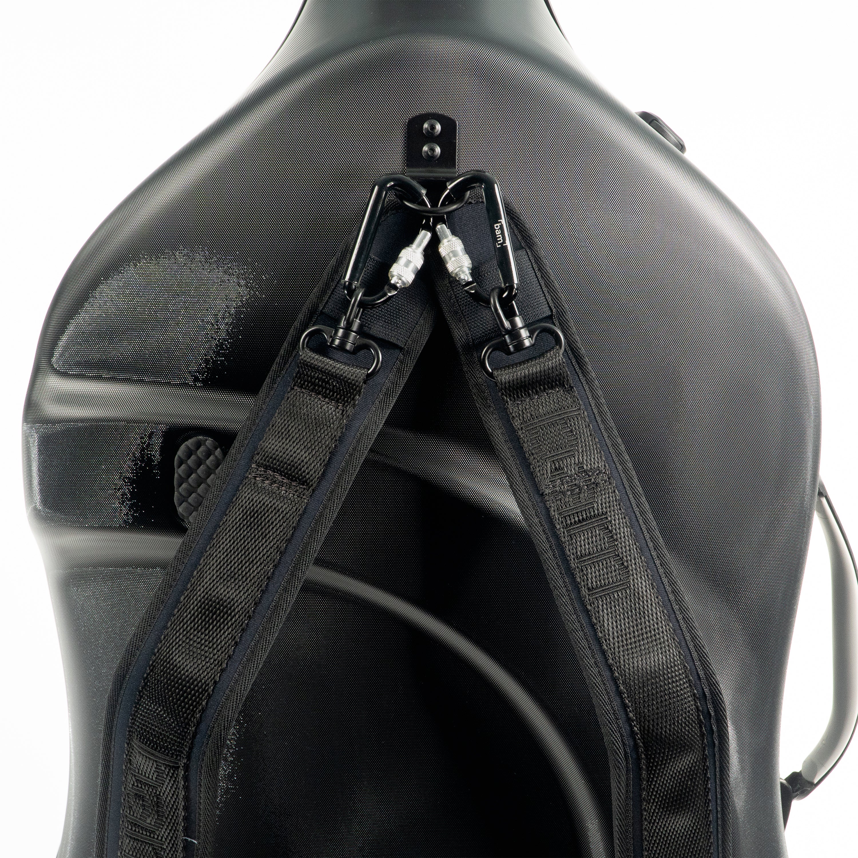 BAM SuprĂȘme Hightech Polycarbonate 2.9 Slim Cello Case in Black with Black Hardware - Image 6