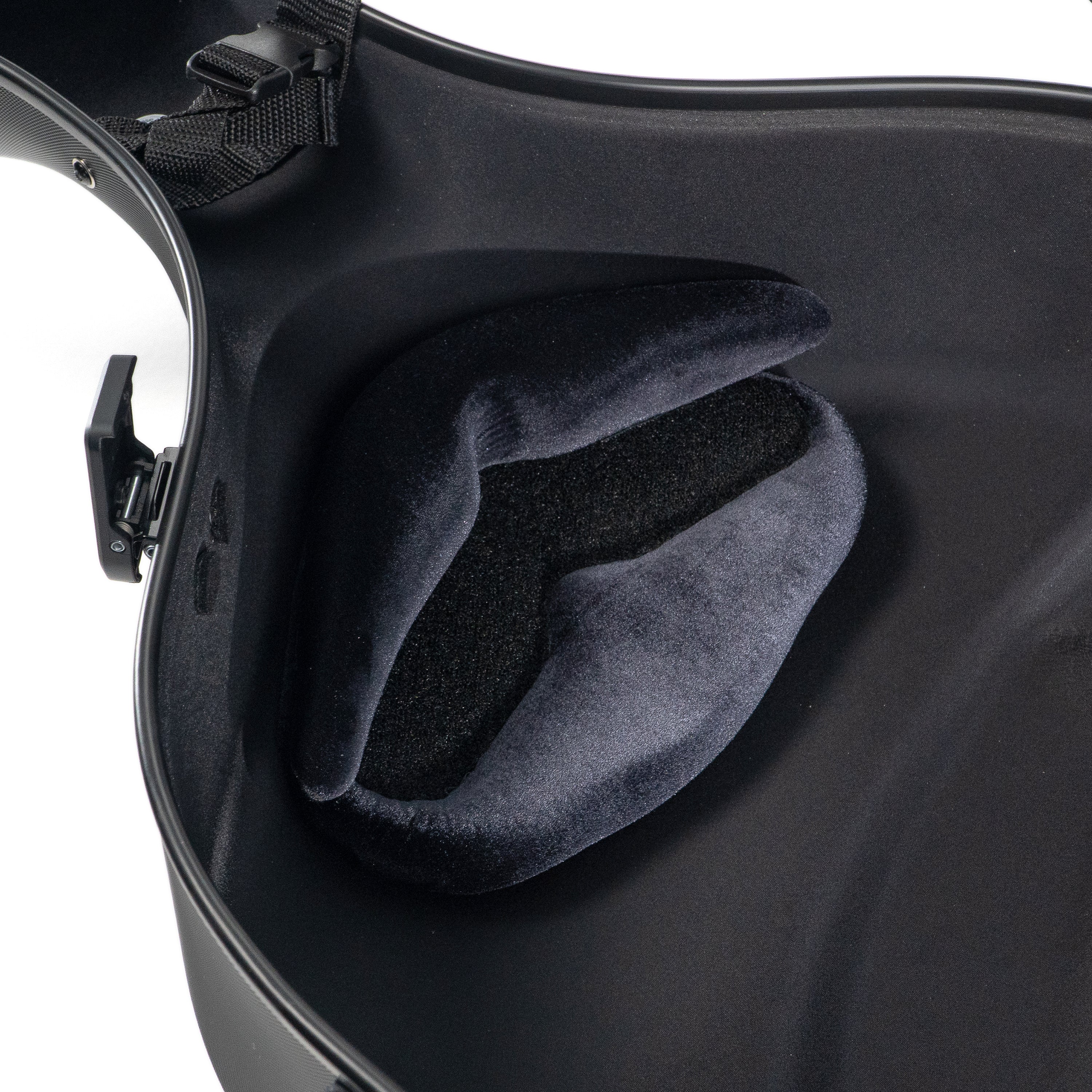 BAM SuprĂȘme Hightech Polycarbonate 2.9 Slim Cello Case in Black with Black Hardware - Image 9