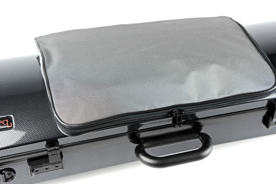 Bam Hightech Oblong Compact Viola Case with Pocket – Black Carbon - Image 3