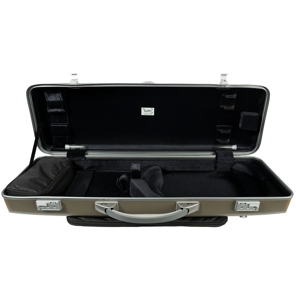 BAM Supreme Hightech Oblong Violin Case Champagne - Image 3