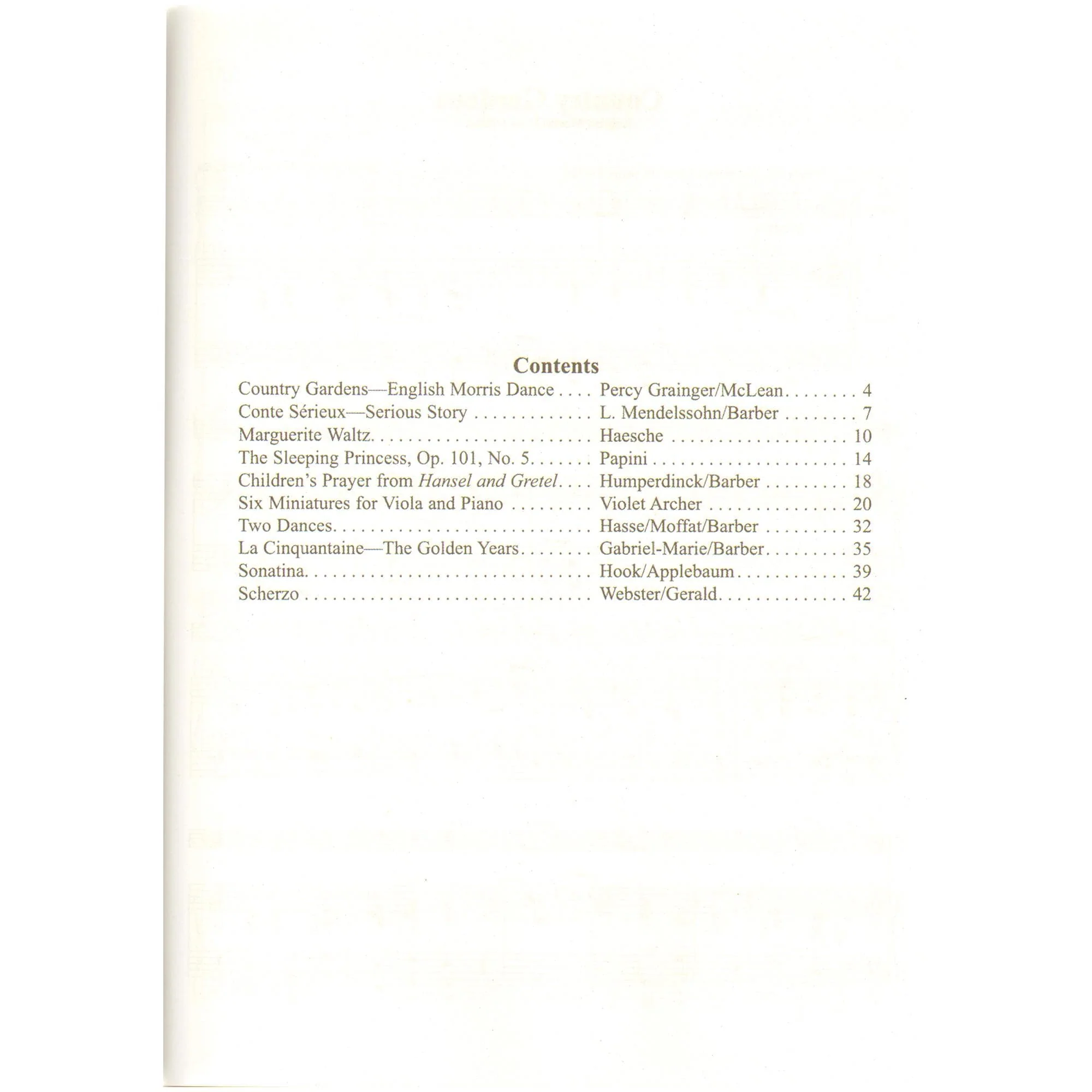 Solos for Young Violists Volume 1 for Viola and Piano by Barbara Barber - Summy-Birchard Publication - Image 2