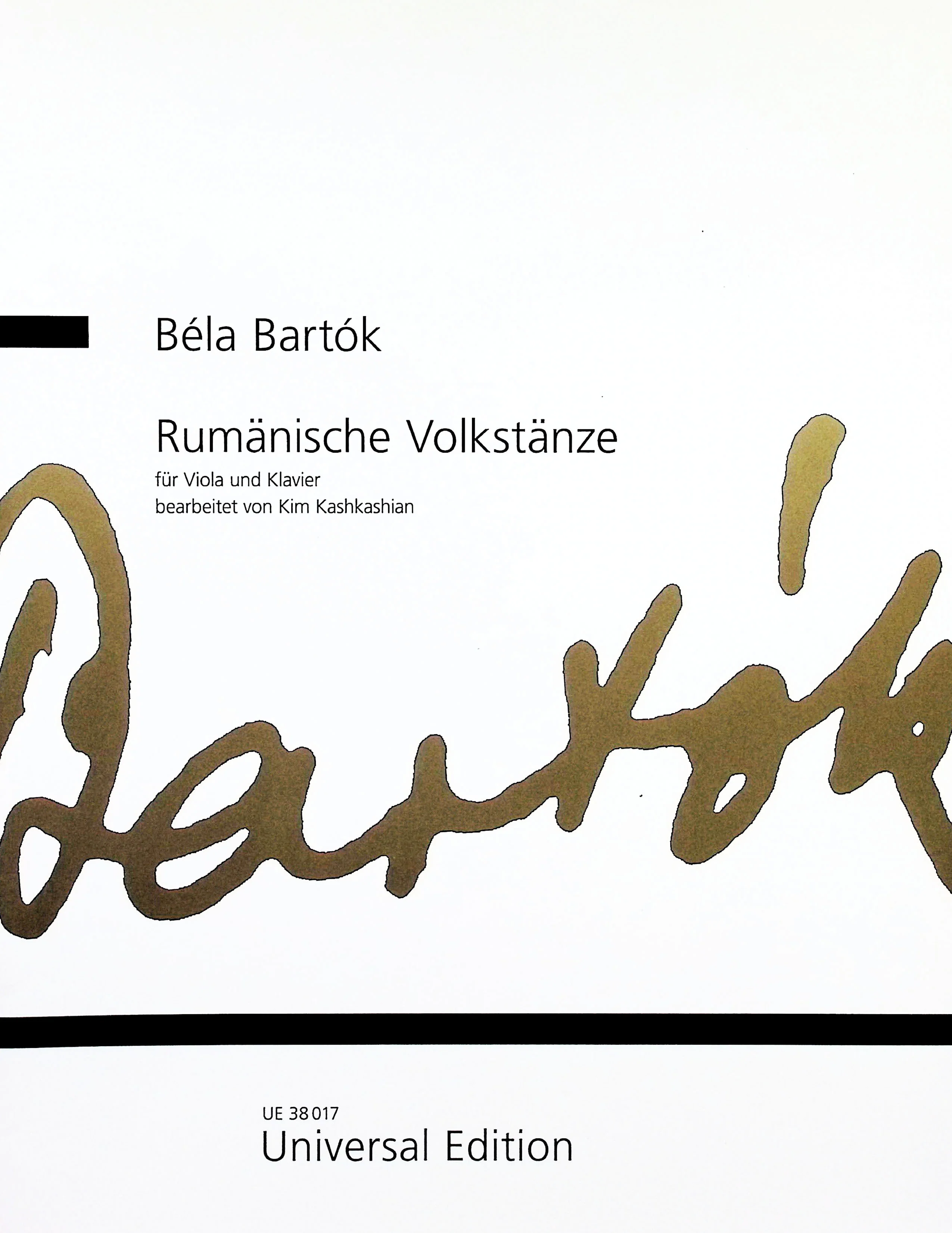Bartok, Bela - Rumänische Volkstänze for Viola and Piano