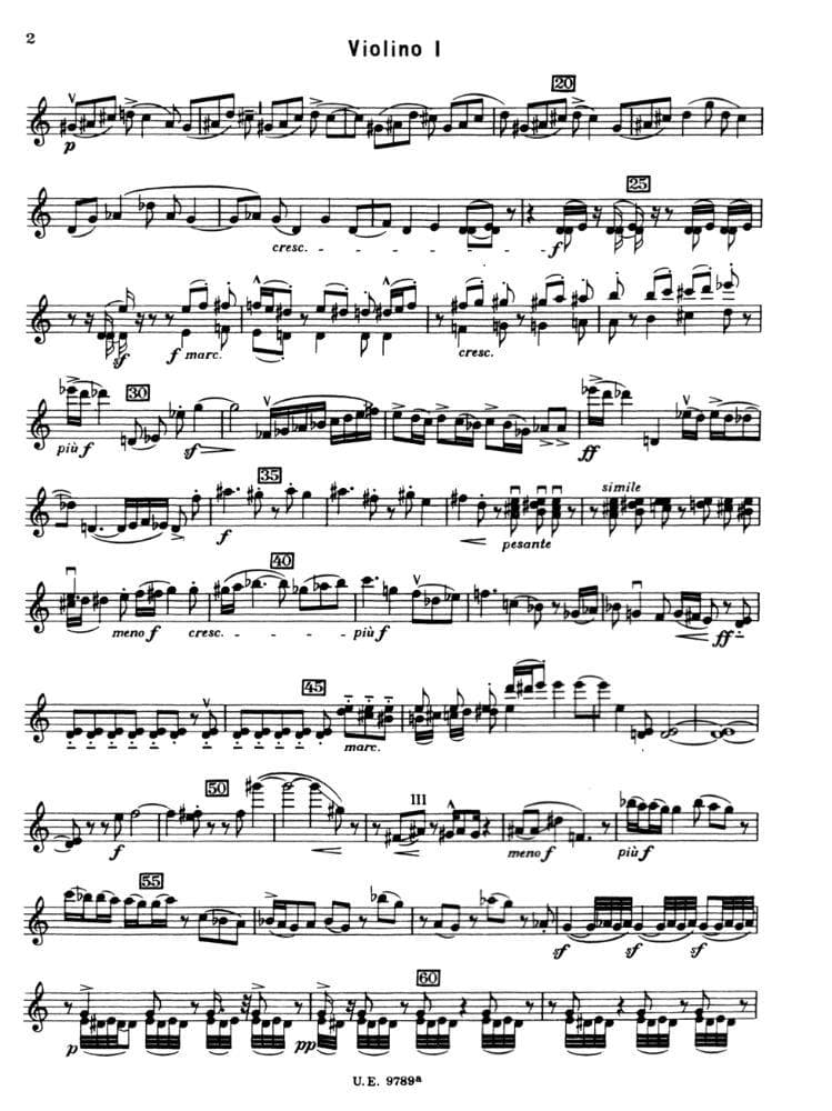 Bartók, Béla - Fourth String Quartet, Sz 95 - Set of Parts - Boosey & Hawkes Edition - Image 3