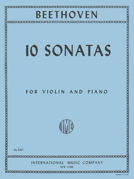 Beethoven, Ludwig - 10 Sonatas (Complete) - Violin and Piano - edited by Joseph Joachim - International Edition