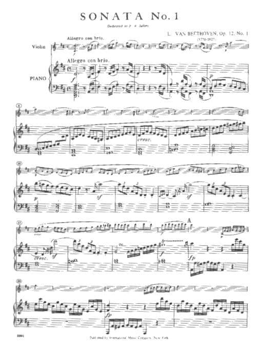 Beethoven, Ludwig - 10 Sonatas (Complete) - Violin and Piano - edited by David Oistrakh - International Edition - Image 2