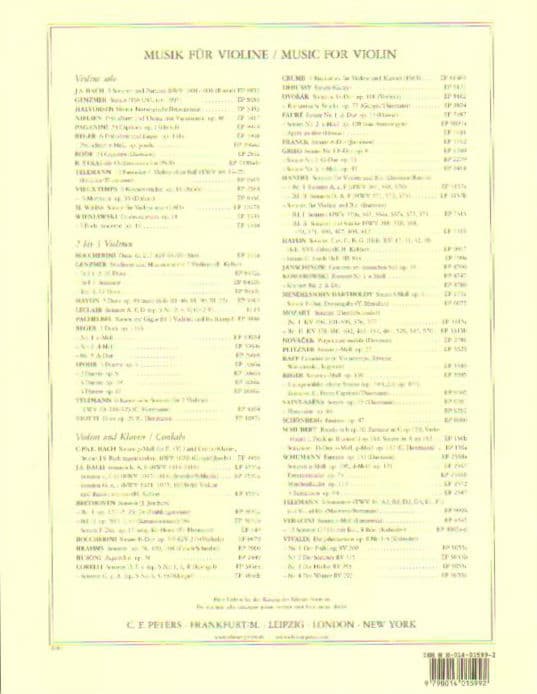 Beethoven, Ludwig - Two Romances, Op 40 and 50 - Violin and Piano - edited by Carl Flesch - Edition Peters - Image 3