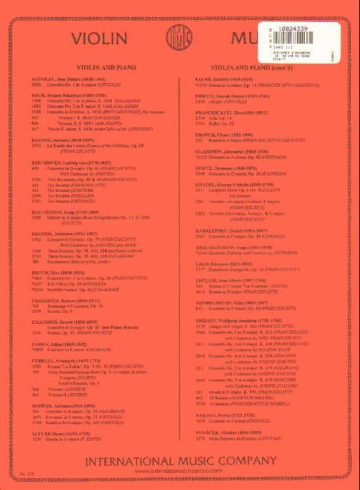 Beethoven, Ludwig - Two Romances, Op 40 and 50 - Violin and Piano - edited by Zino Francescatti - International Music Company Edition - Image 3