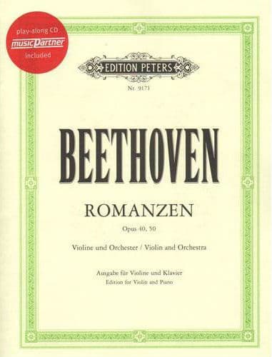 Beethoven - 2 Romances, Op 40 and 50 with CD - for Violin and Piano - edited by Igor Oistrakh - Peters Edition