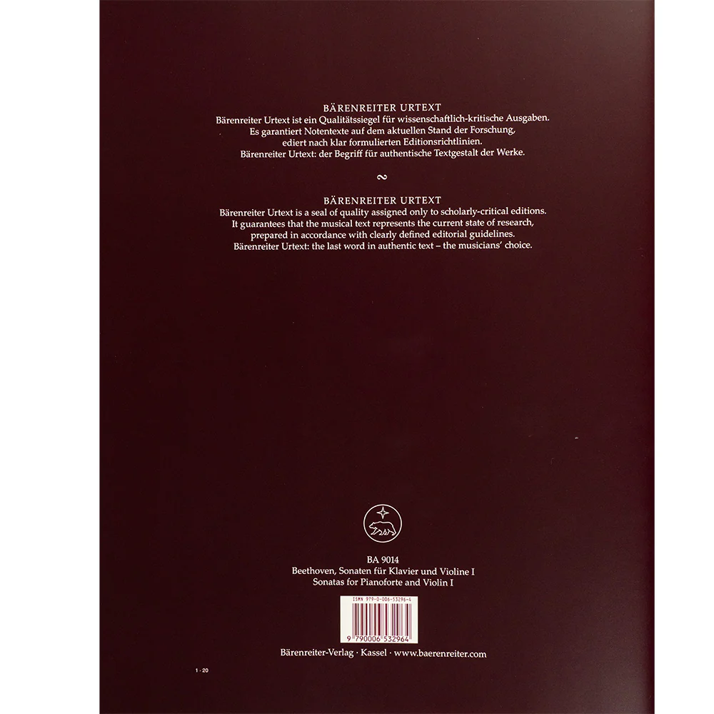 Beethoven, Ludwig van - Sonatas for Pianoforte and Violin - Volume I and Volume II - Image 4