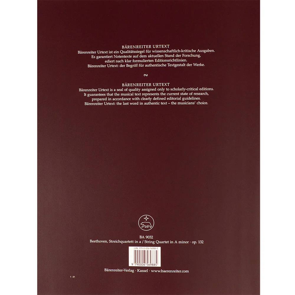 Beethoven, Ludwig van - String Quartet in A minor op. 132 - Image 2