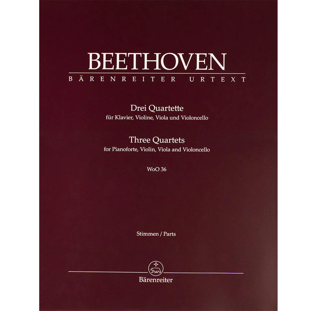 Beethoven, Ludwig van - Three Quartets for Pianoforte, Violin, Viola and Violoncello WoO 36 - Image 4