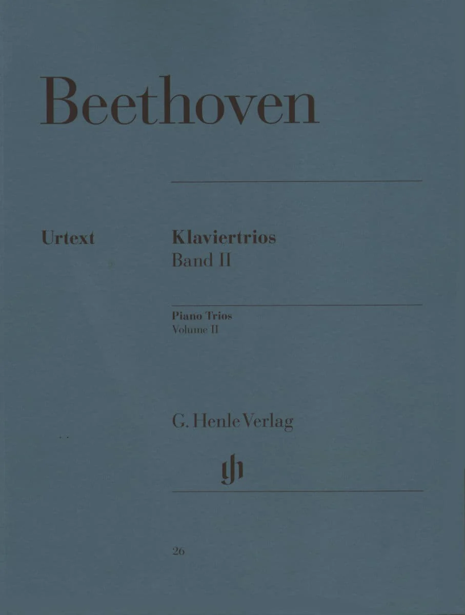 Beethoven, Ludwig - Piano Trios Volume 2 for Violin, Cello and Piano - Henle Verlag URTEXT Edition