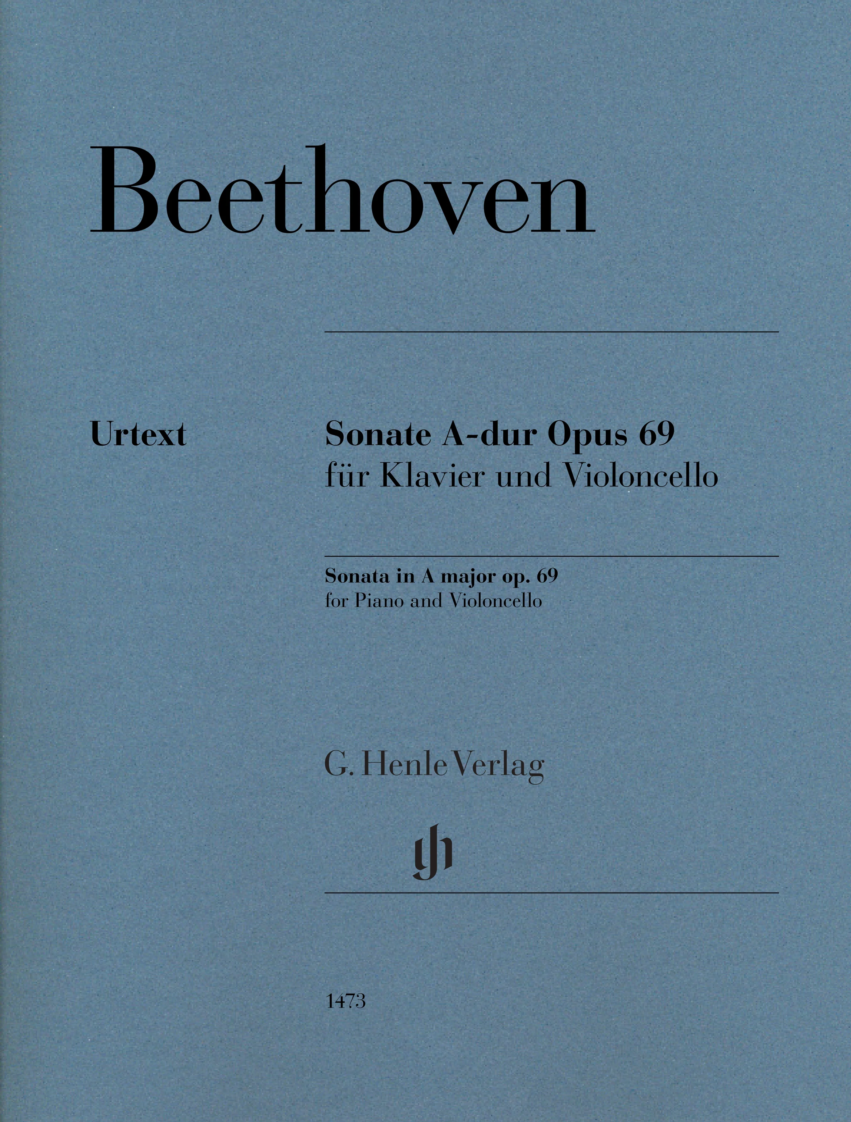 Beethoven, van Ludwig - Sonata in A major op. 69 for Piano and Violoncello - Edited by Dufner - G. Henle Verlag