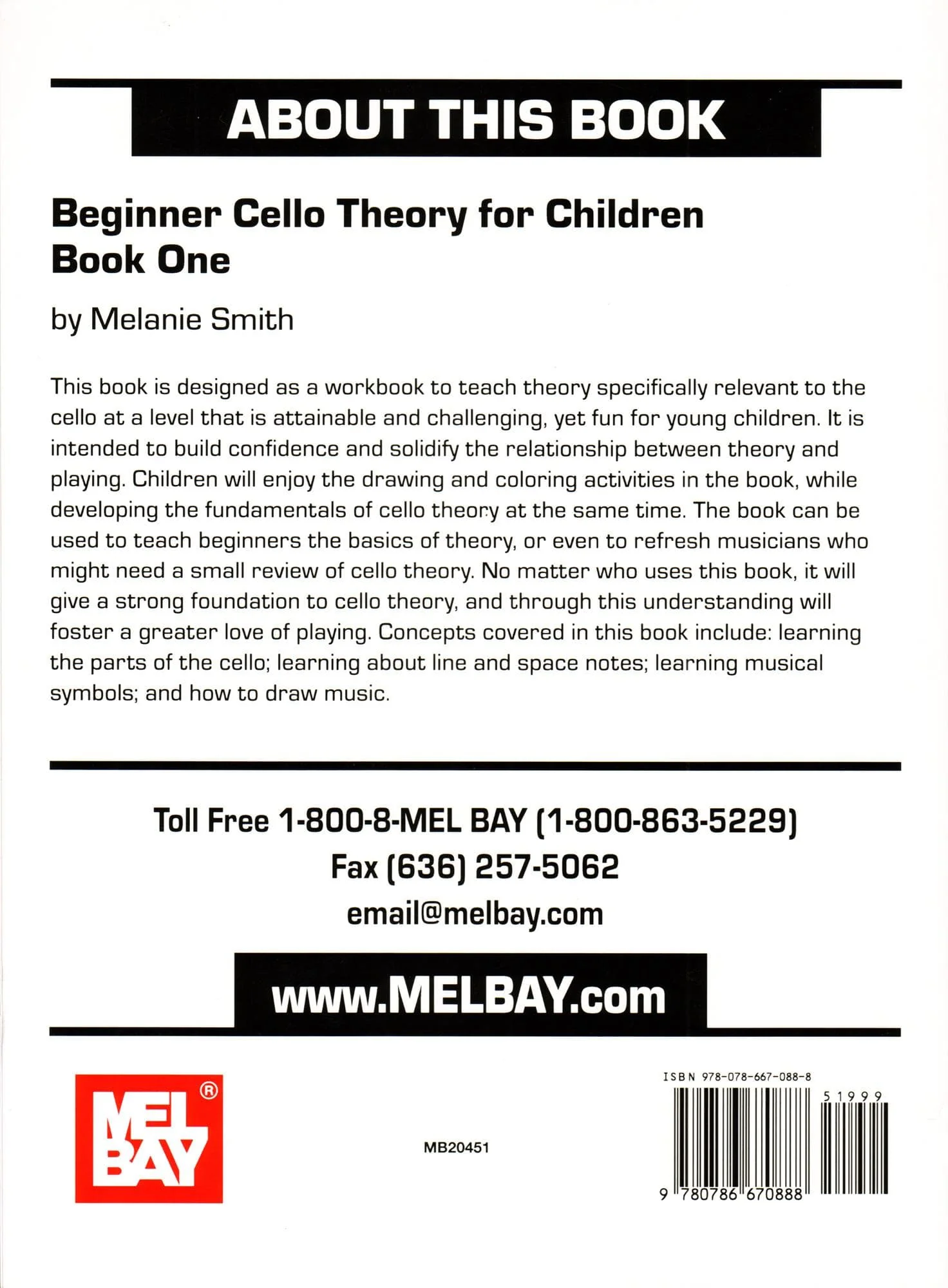 Beginner Cello Theory for Children - Book 1 by Melanie Smith - Mel Bay Publication - Image 5