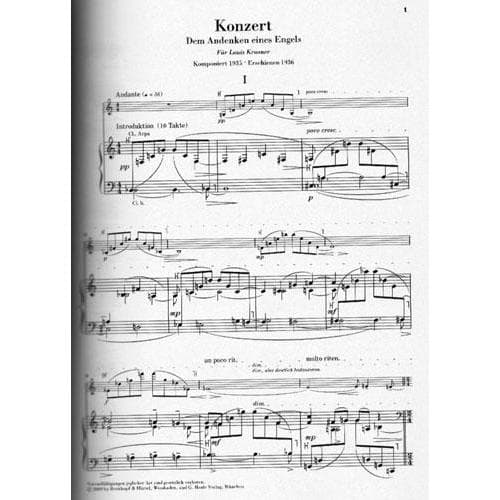 Berg, Alban - Violin Concerto - Violin and Piano - edited by Frank Peter Zimmermann - G Henle Verlag URTEXT - Image 4