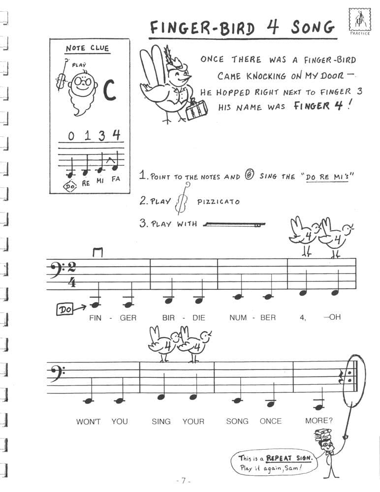 Wimmer, Harry - Adventures in Cello Country Book 1D: Half-Way Up Mt Cello - Illustrated by Shirley Givens - Arioso Press - Image 2