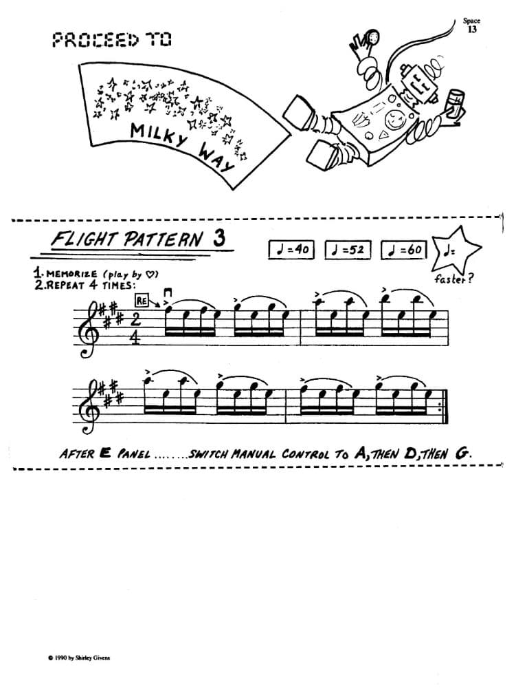 Givens, Shirley - Adventures in Violinland, Book 2E: "Meet Sammy XLR8 the Space Violinist" - Arioso Press Publication - Image 2