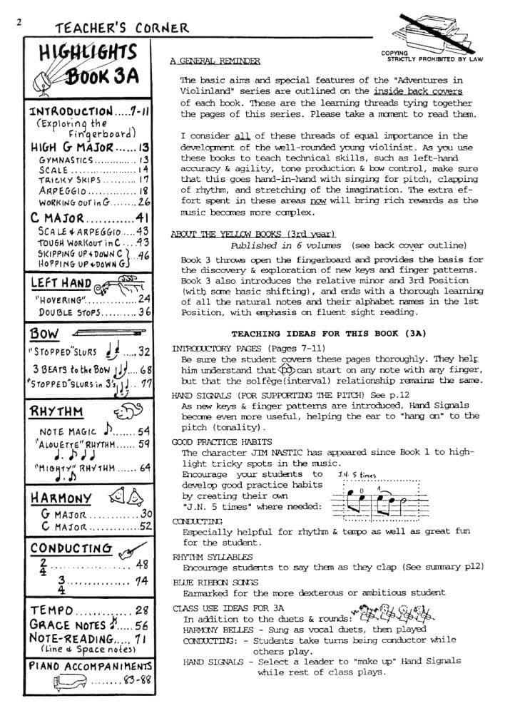 Givens, Shirley - Adventures in Violinland, Book 3A: "Meet Professor Doremi Fasolati" - Arioso Press Publication - Image 2