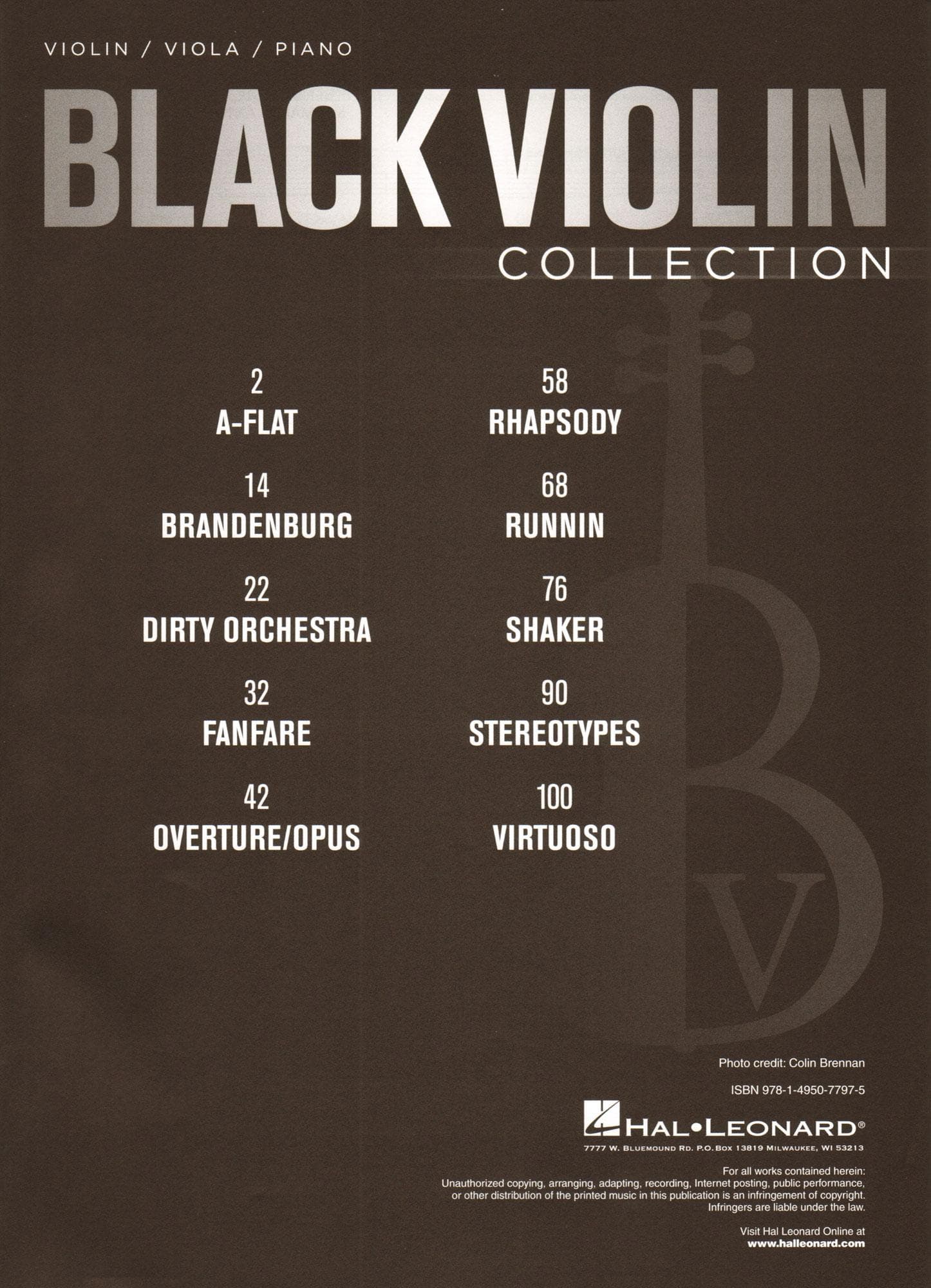 Black Violin Collection - 10 Original Works - for Violin, Viola, and Piano - Hal Leonard Publications - Image 2