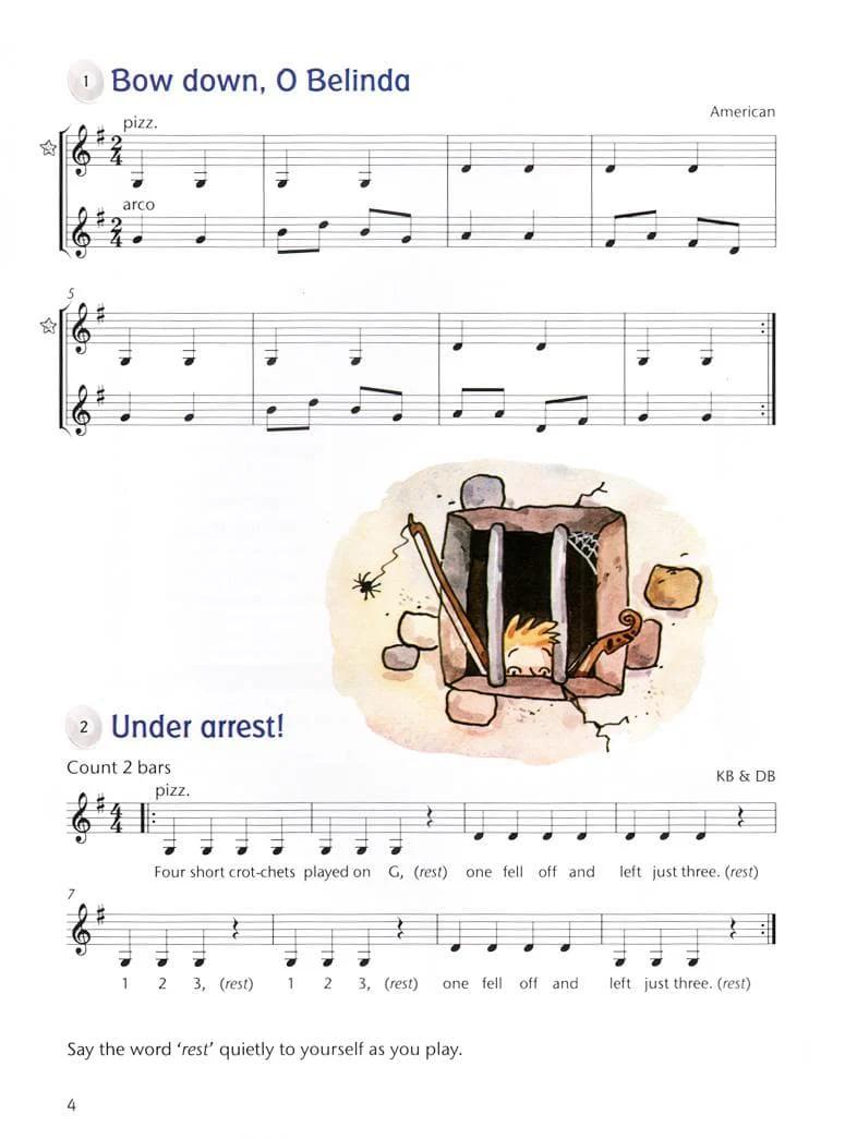 Blackwell, Kathy and David - Fiddle Time Joggers, Book 1: A First Book of Very Easy Pieces for Violin - Book/CD - Oxford - Image 3